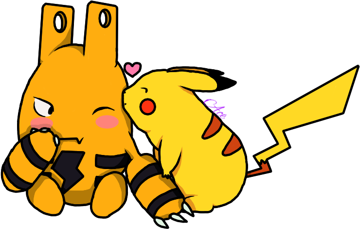 Elekid And Pikachu By Coockie8 - Pokémon (760x492)