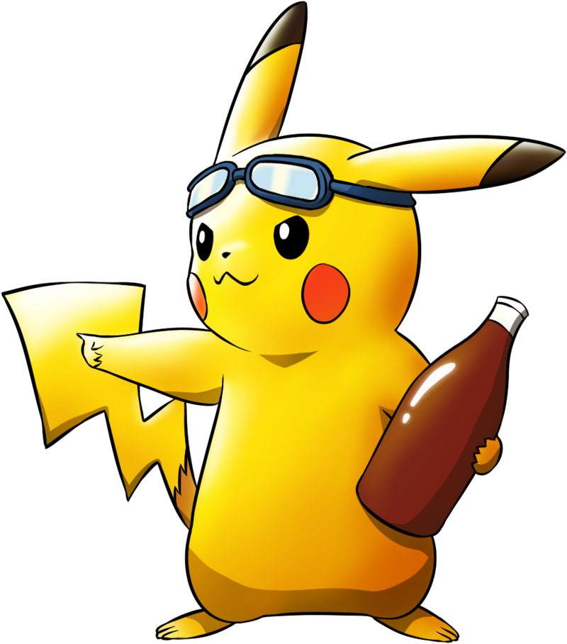 Commander Pikachu By Sarcallow - Pikachu Pointing At Something (800x908)