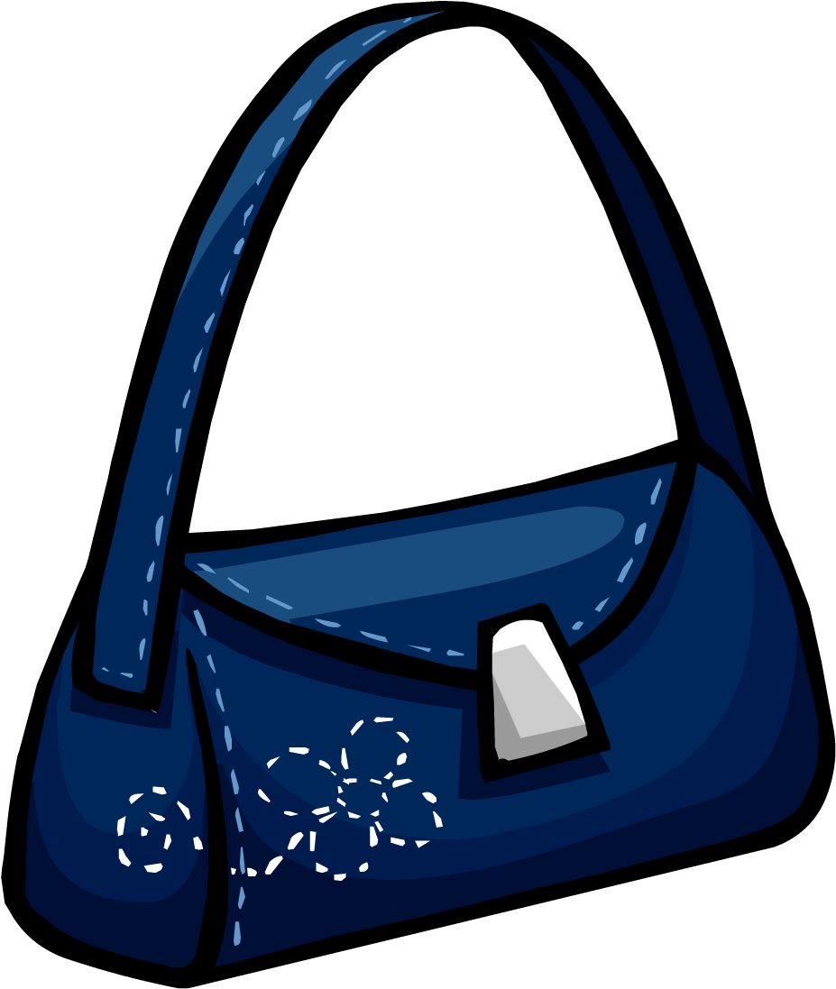 Denim Purse - Club Penguin Purse (1096x1096)