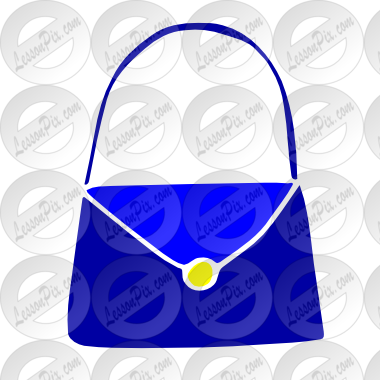 Purse Stencil - Illustration (380x380)