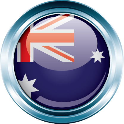 Australia Aussie Circular Flag - Australian Flag (417x417)