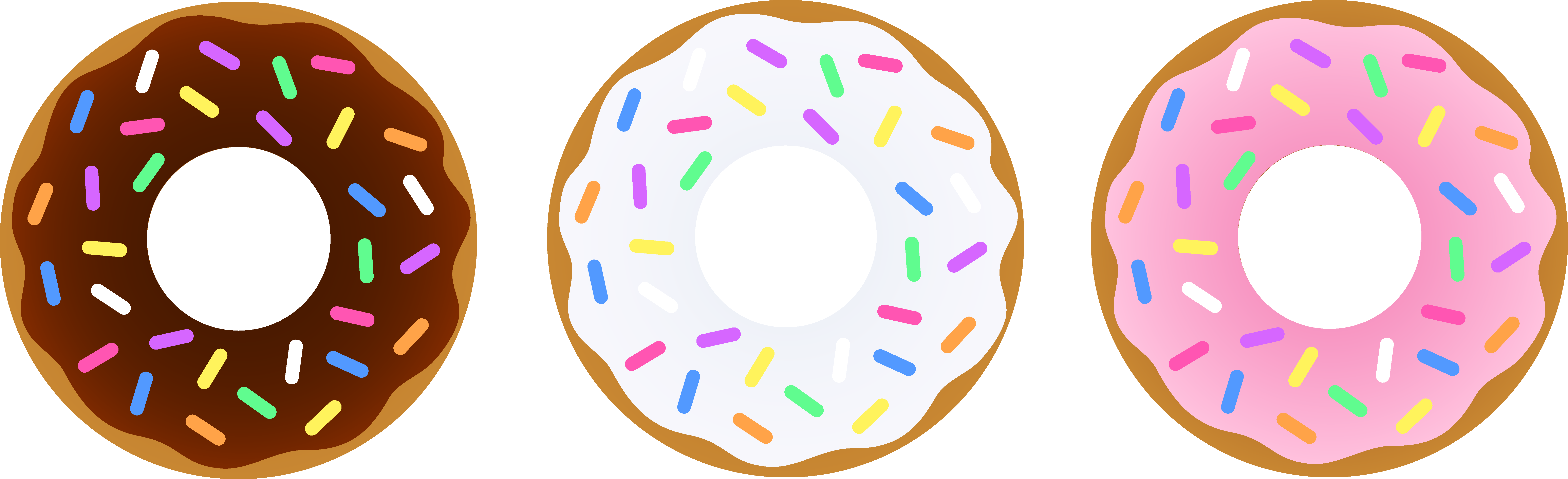 Dunkin Donuts Clipart Sprinkle Clipart - Wag-a-tude Doughnut Pet Id Tag - Large (7756x2368)