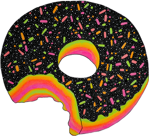 Transparent Donut - Donut Canvas Print - Small By Luna Portnoi (400x400)