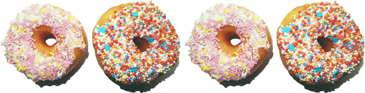 T R A N S P A R E N T ~~ Donuts Pic By Me - Doughnut (1280x334)