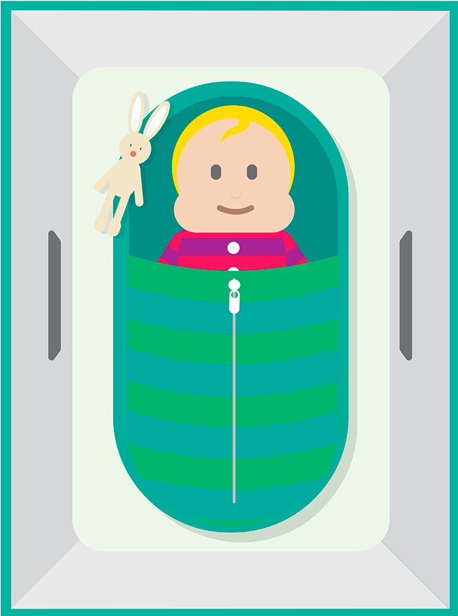 Baby In A Box - Smiling Rectangle Transparent Clipart (1440x1080)