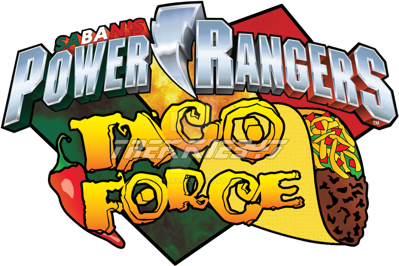 Power Rangers Taco Force Logo By E-berry - Power Rangers Food Force (1600x1326)