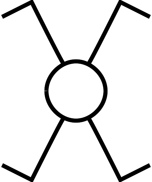 Electronics Switch, Symbol, Cross, Electric, Electronics - Key Switch Circuit Symbol (536x640)