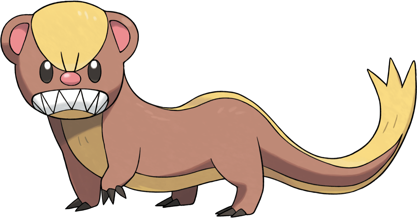 Mongoose Clipart Weasel - Yungoos Pokemon (1920x1051)