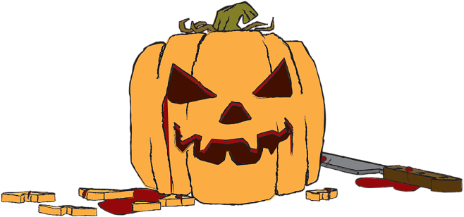 Carved Pumpkin Transparent Background - Jack-o'-lantern (799x470)