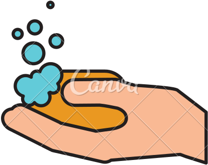 Pin Soapy Hands Clip Art - Hygiene (550x550)