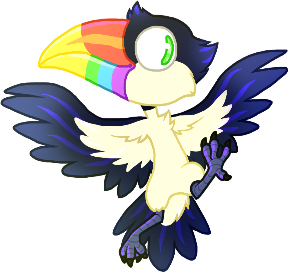 Chibi Toucan By Thedarknessdash - Cartoon (1000x1000)