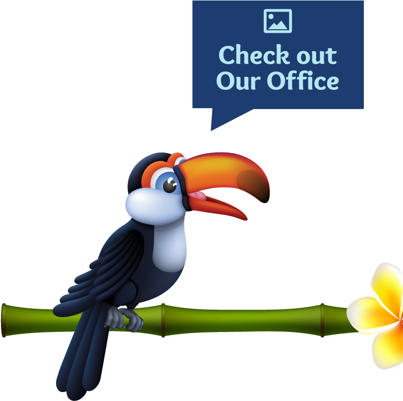 Photos Of Office Button - Toucan (822x818)