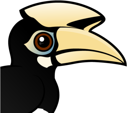 About The Oriental Pied Hornbill - Pied Hornbill Cartoon Art (440x440)
