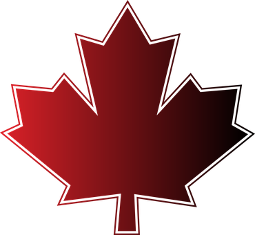 Maple Leaf, Maple, Canada, Canada Day - Canada Maple Leave Outline Tattoo (370x340)