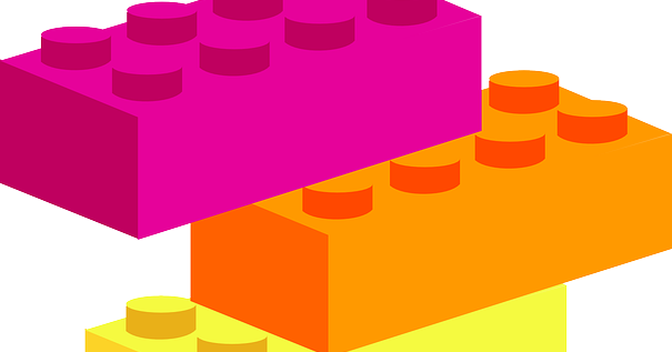 Free Clip Art Of Legos (605x317)