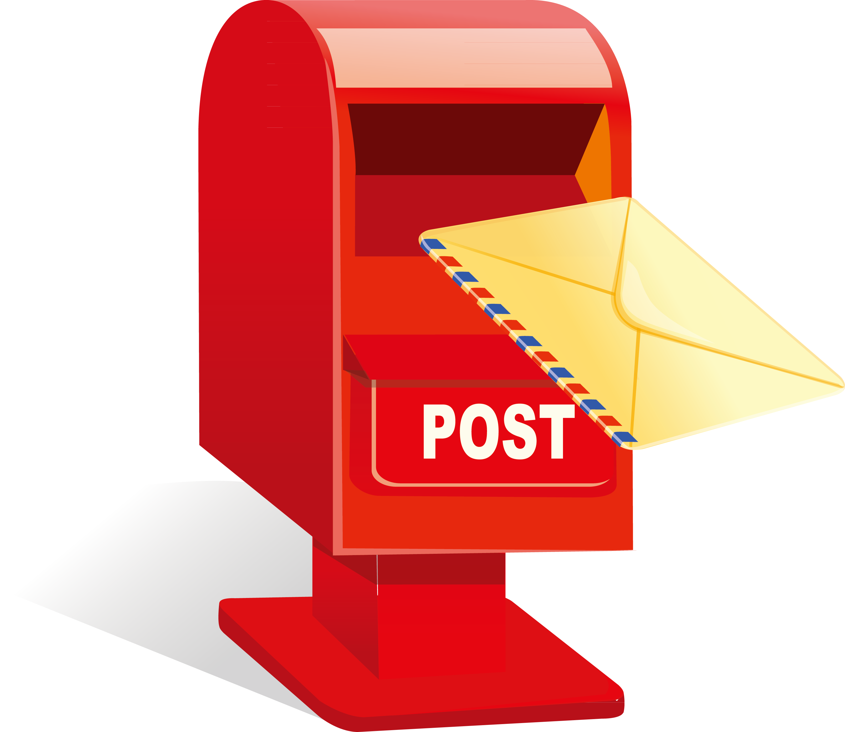 Post Box Letter Box Mail Clip Art - Post Box Clipart (3215x2785)