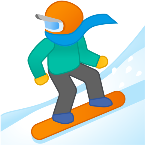 Google - Snowboard Emoji (512x512)