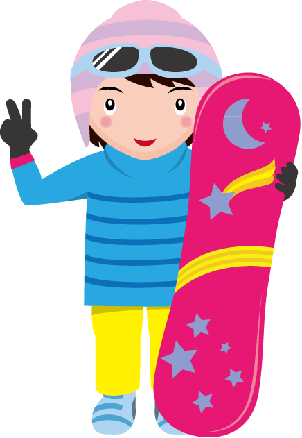 Ski And Snowboard Clip Art - Ski And Snowboard Clip Art (436x631)
