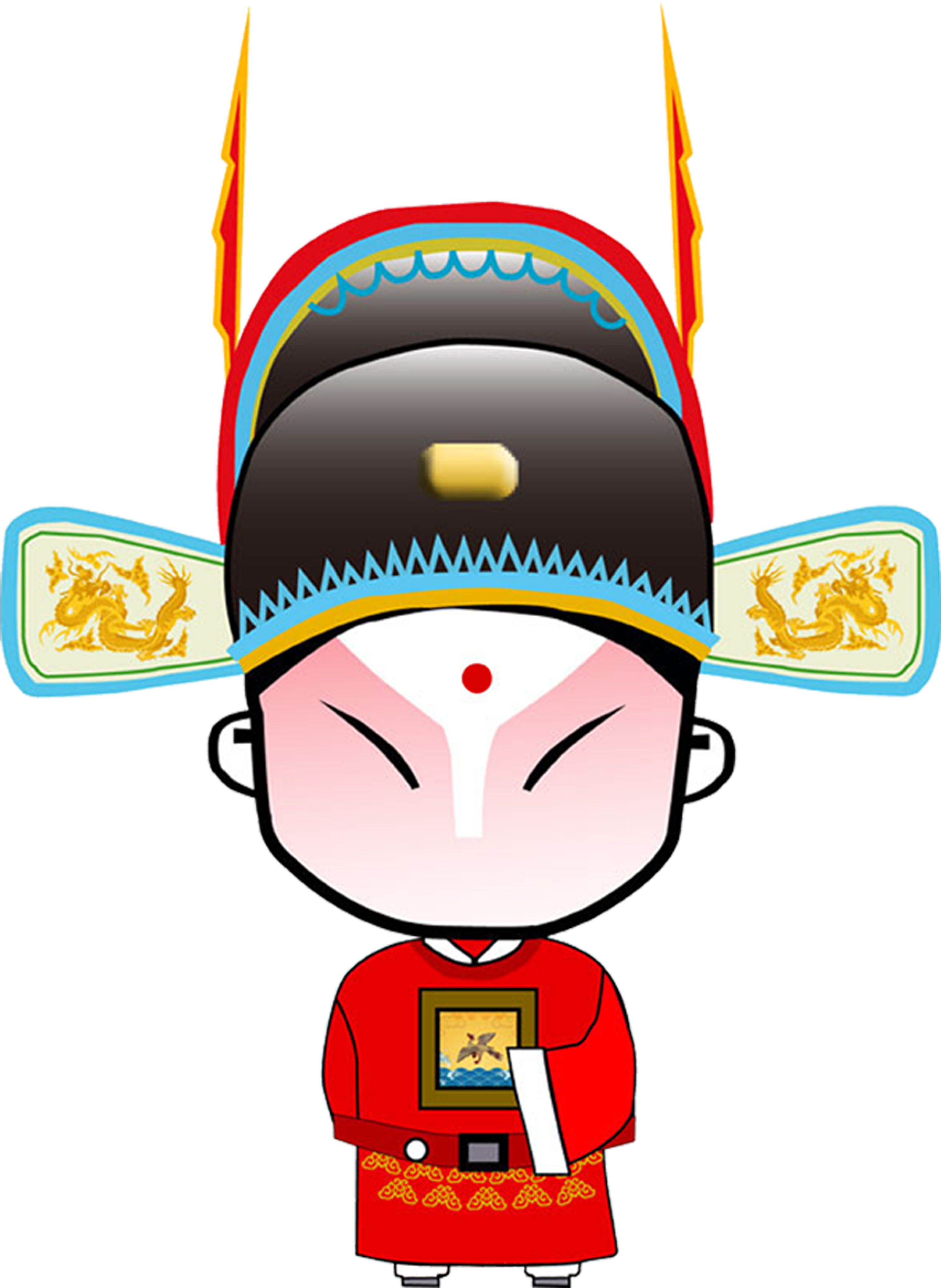 Beijing Peking Opera Cartoon Chinese Opera Piaoliao - Q 版 京剧 人物 (5669x4535)