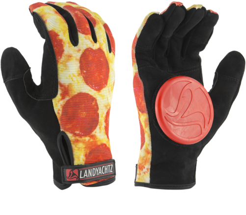 Landyachtz Pizza Hands Slide Gloves Palm Pucks - Pizza Gloves (500x500)