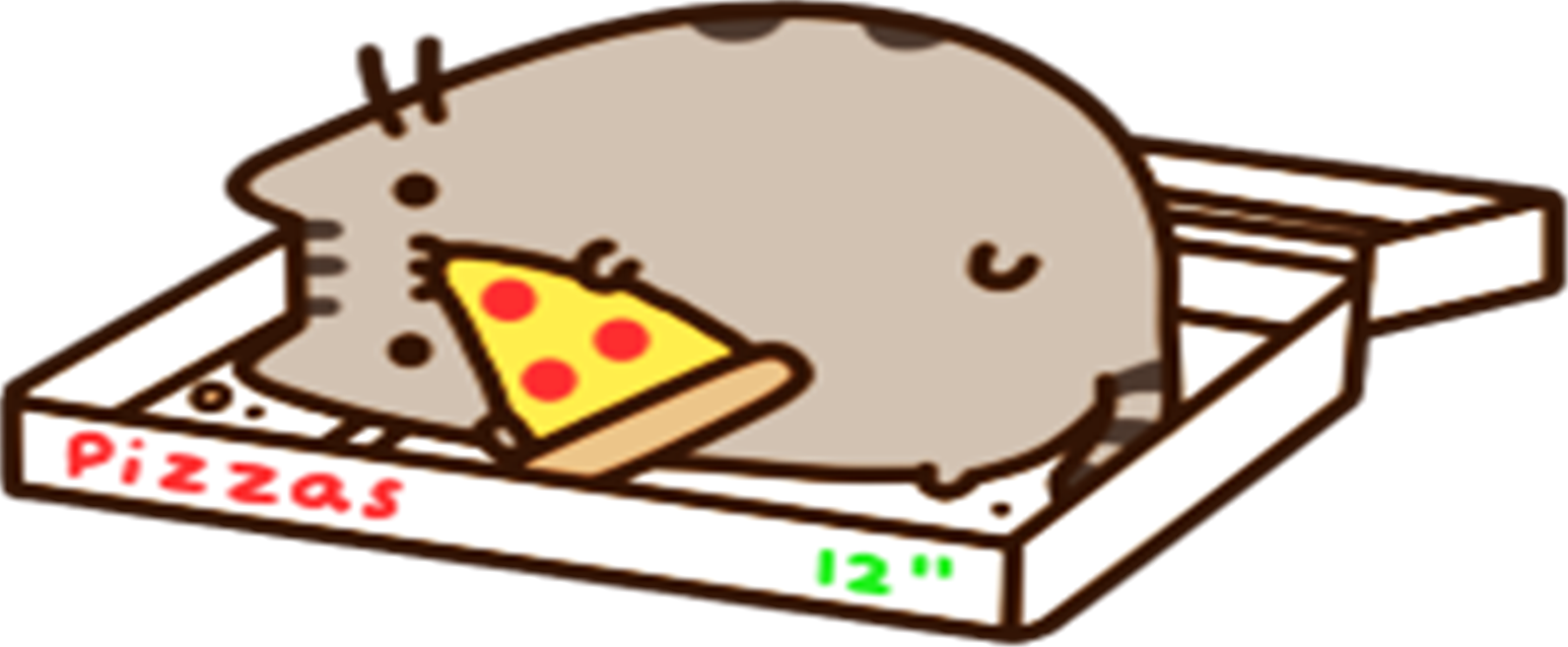 I'm A Bum - Pusheen In A Pizza Box (1545x638)