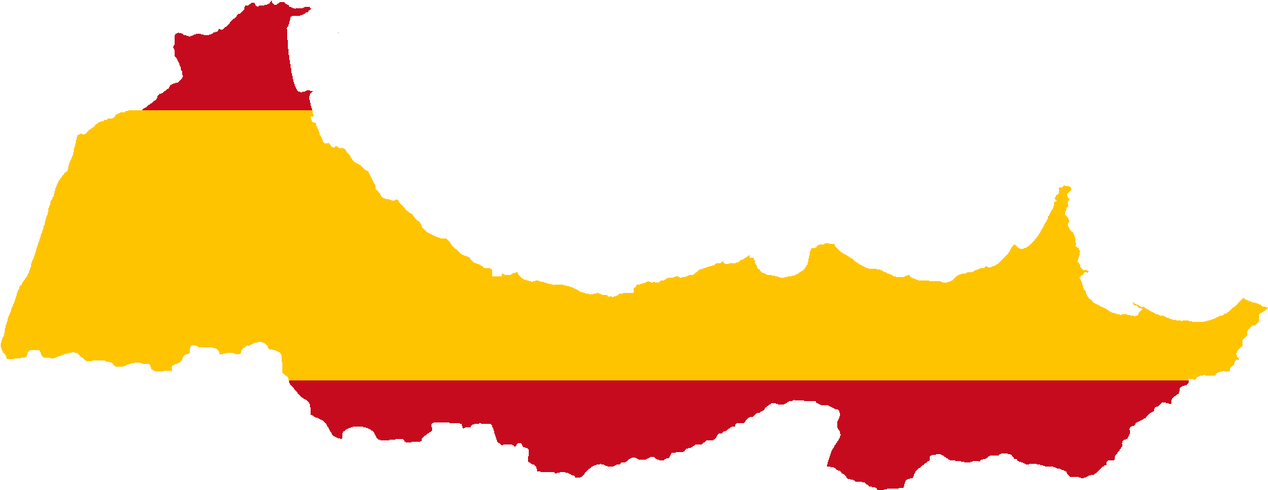 Flag Map Of Spanish Morocco - Spanish Protectorate In Morocco (1888x924)