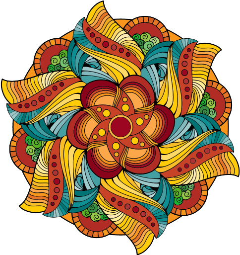 Magic Mandalas Coloring Pages - Mandala (512x512)