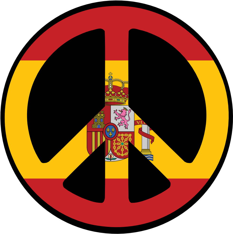 Spain Peace Symbol Flag - Coat Of Arms Of Spain (949x949)