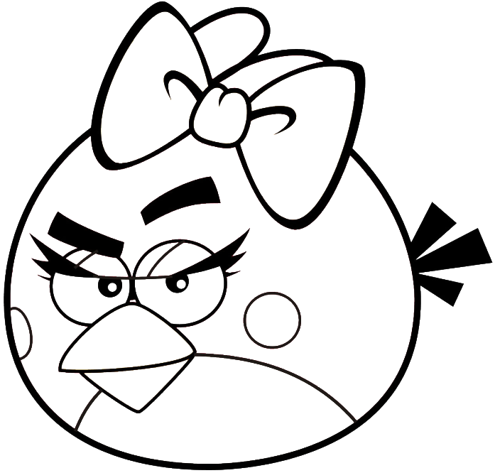 Angry Bird Printables - Angry Bird Coloring Pages (700x689)