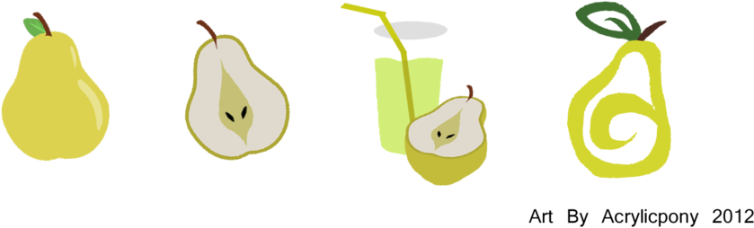 Mlp Pear Cutie Mark (900x310)