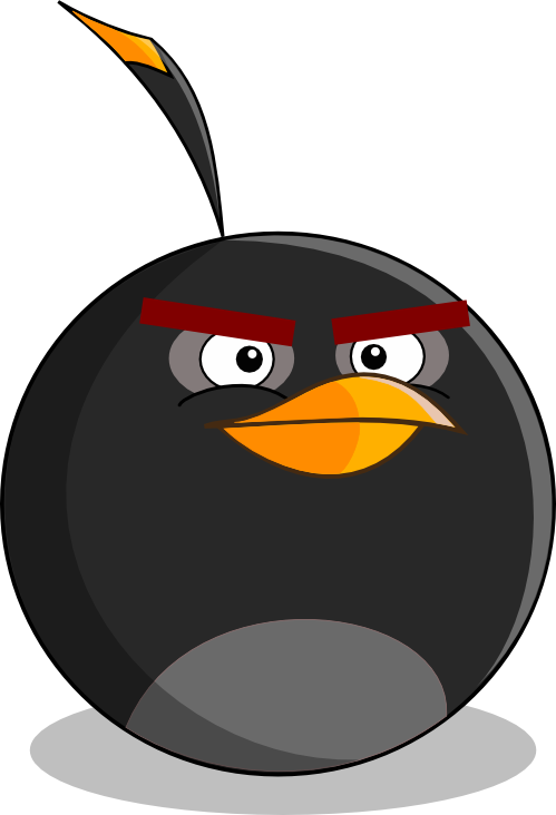 File History - Angry Birds Bomb Bird (499x732)