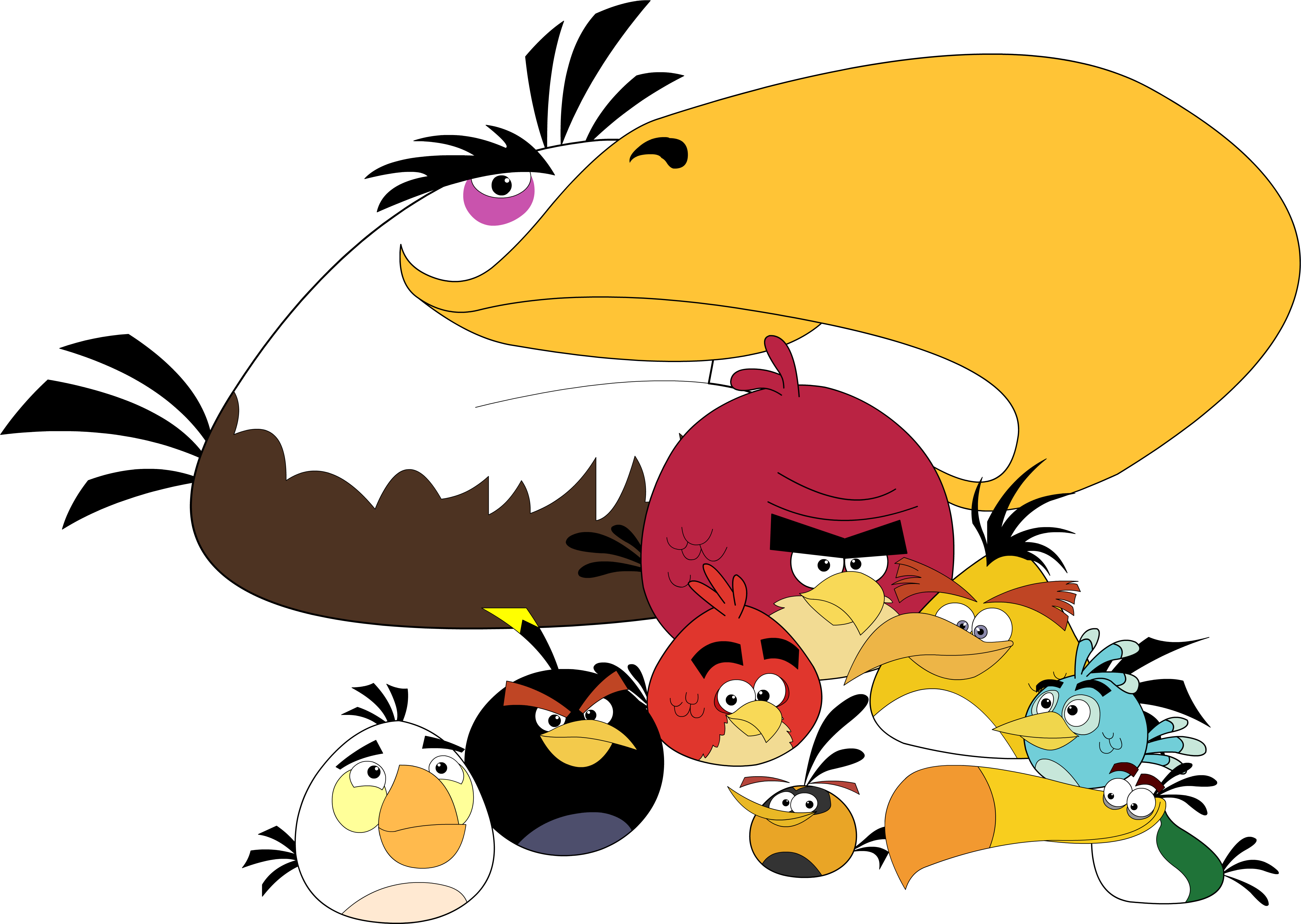 Angry Birds Anyone By Sonash The Bandih0g - Angry Birds Mighty Eagle (5360x3846)