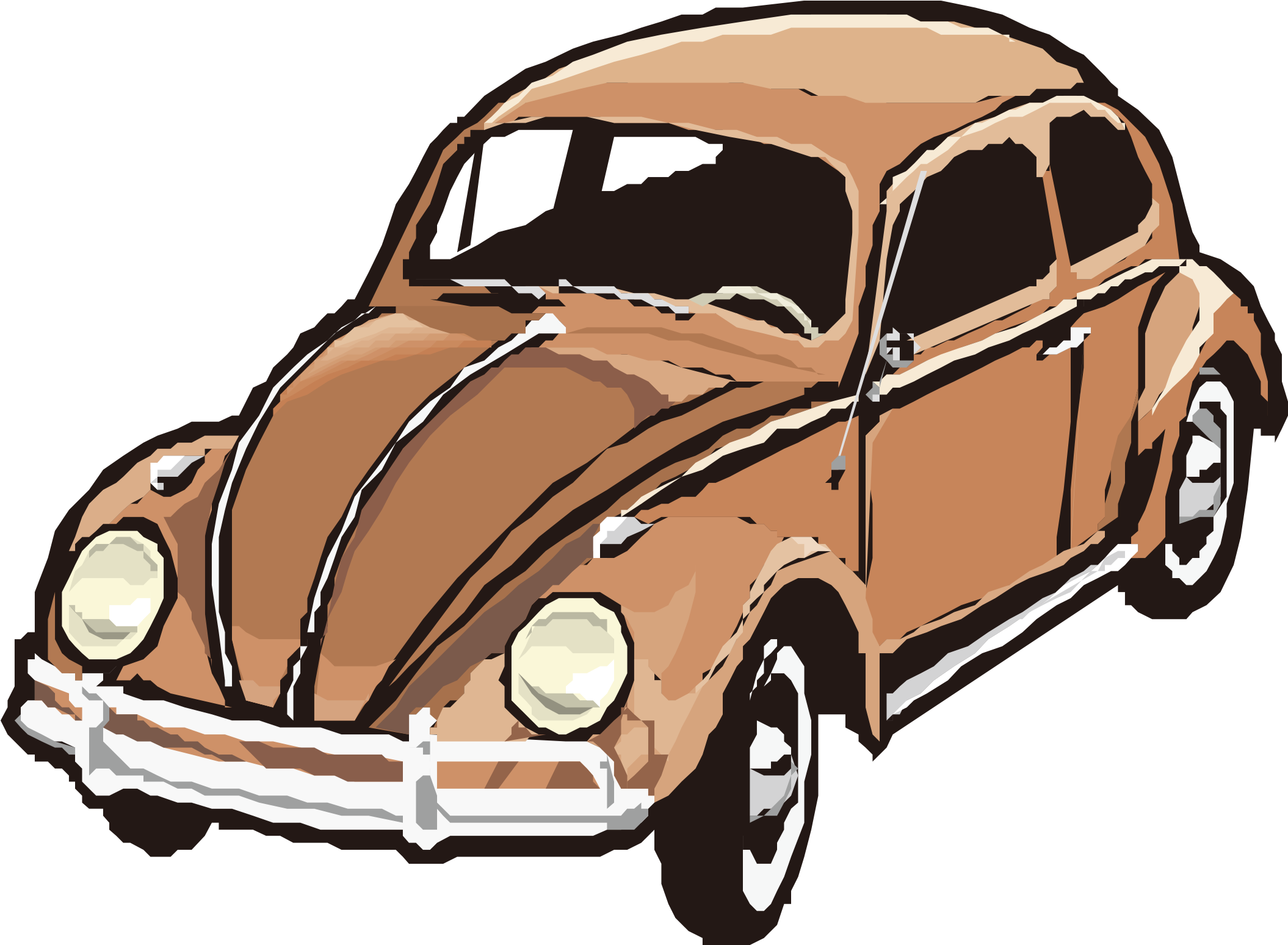 Classic Car Hummer - Volkswagen Beetle (2239x1588)