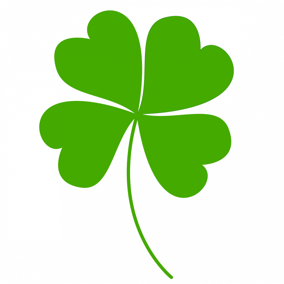 Four Leaf Clover Version Clip Art Simple Four Pictures - Clover Design (948x948)