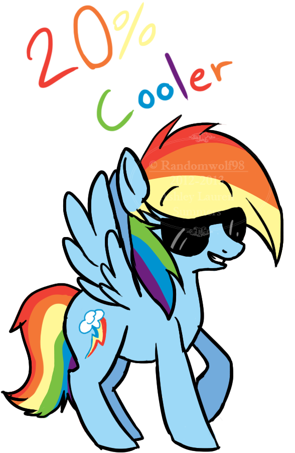 Rainbow Dash, Now 20 Percent Cooler By Crowrley - Cartoon (599x946)