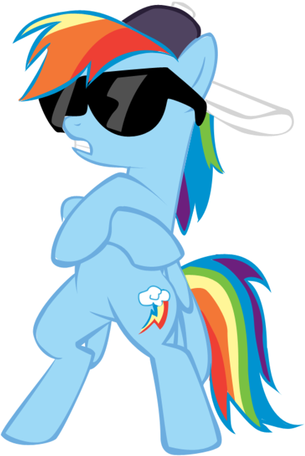 Rd Just Got 20 Percent Cooler By Hollow-whispers - Rainbow Dash With Sunglasses (900x675)
