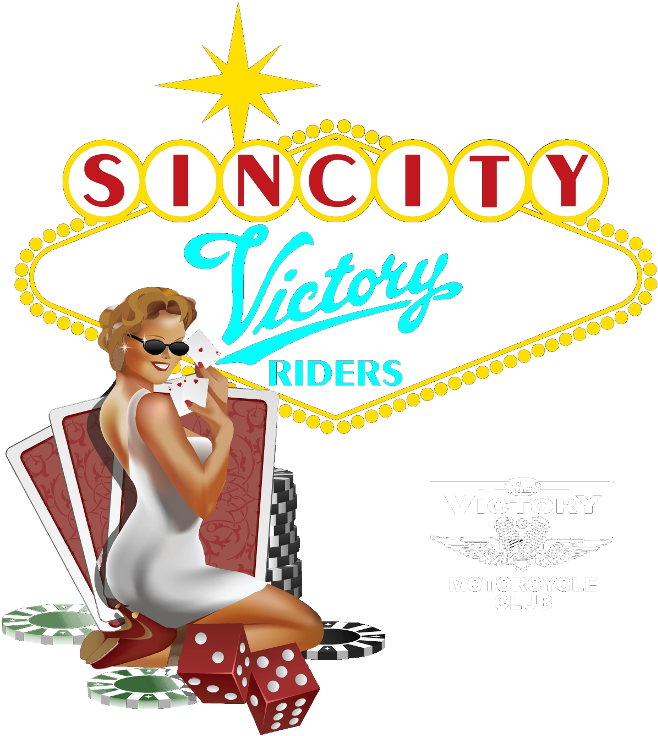 The Sin City Victory Riders Logo Was A Collaborative - Cybersavs Wall Art Decoration Car Die Cut Notebook (700x756)