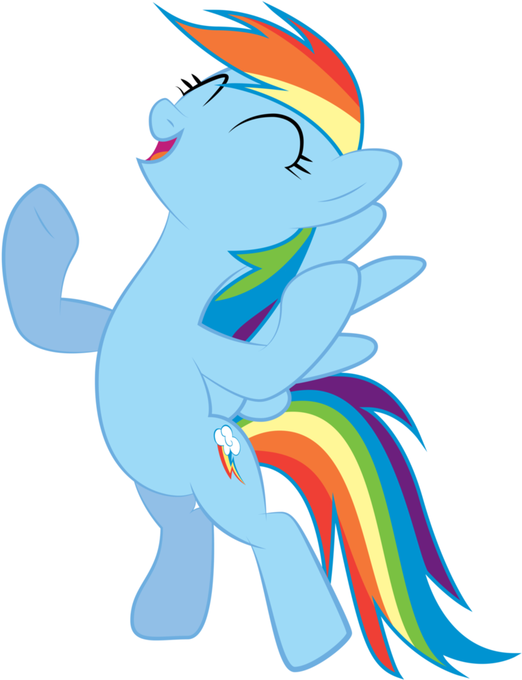 Rainbow Dash Victory By Omniferious - My Little Pony Rainbow Dash Dance (786x1017)