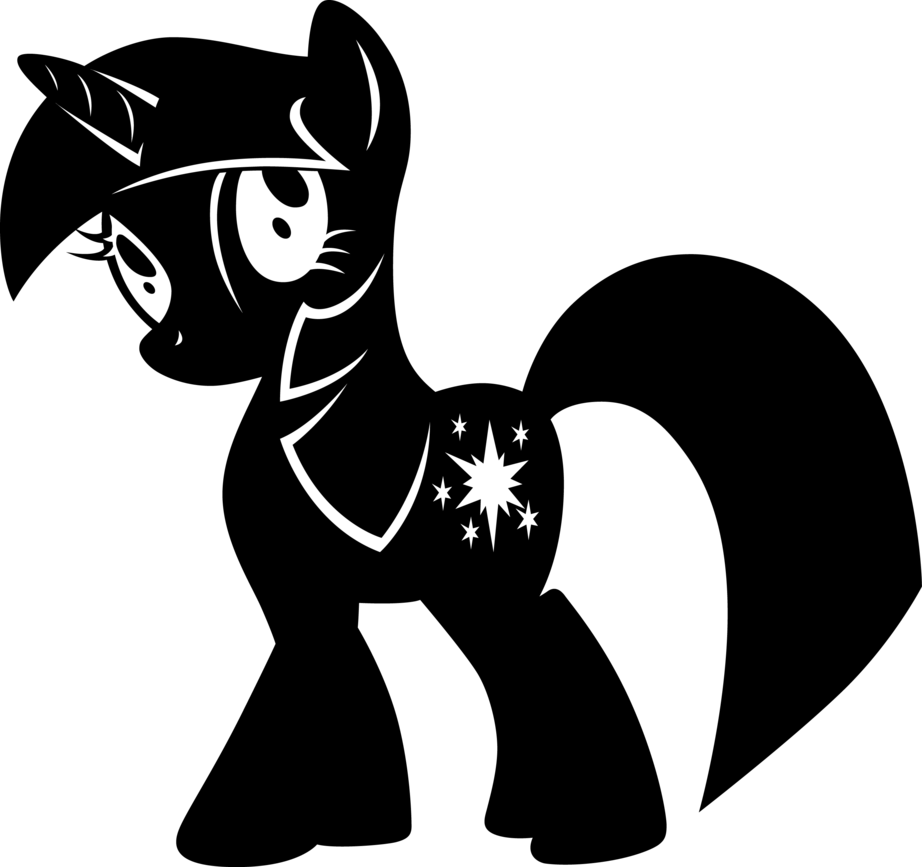 Twilight Sparkle Silhouette - My Little Pony Silhouette (922x867)