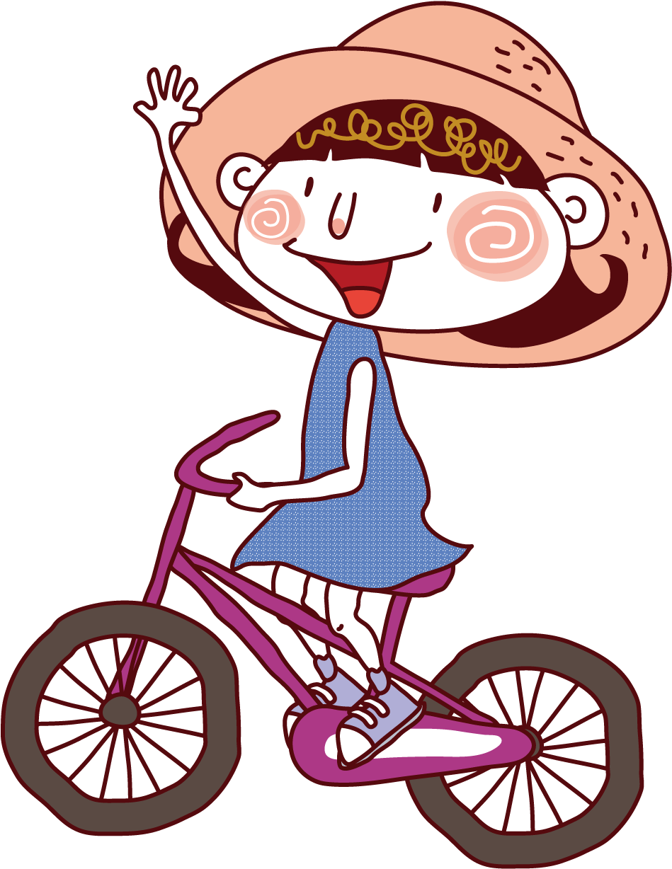 Child Cartoon Bicycle Illustration - Bicycle (1500x1501)