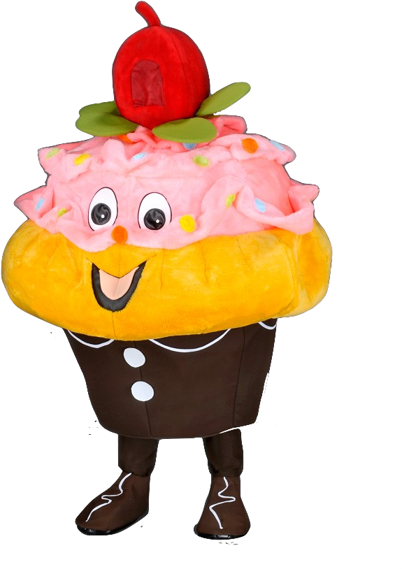 Gebakjes Pak - Mascotte Gâteau (cupcake) (taille Unique) (600x850)