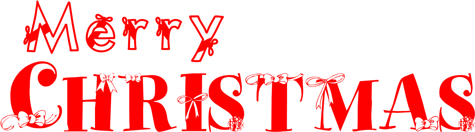 Merry Christmas Text Clip Art - Merry Christmas Hd Text (1600x518)