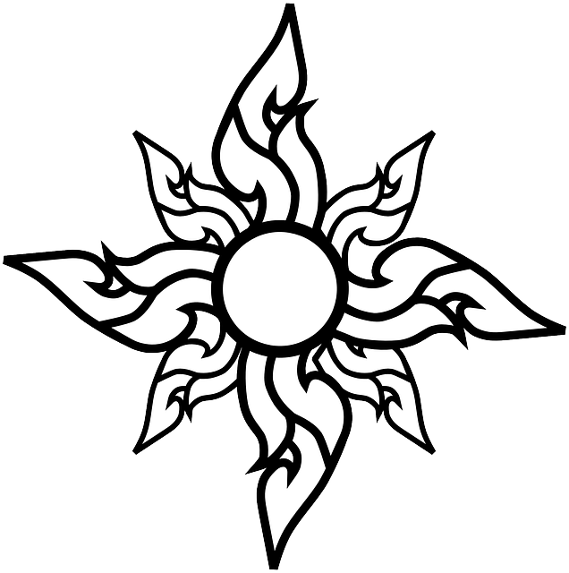 Flower Thai, Art, Thailand, Flower - Cool Star Outline (636x640)