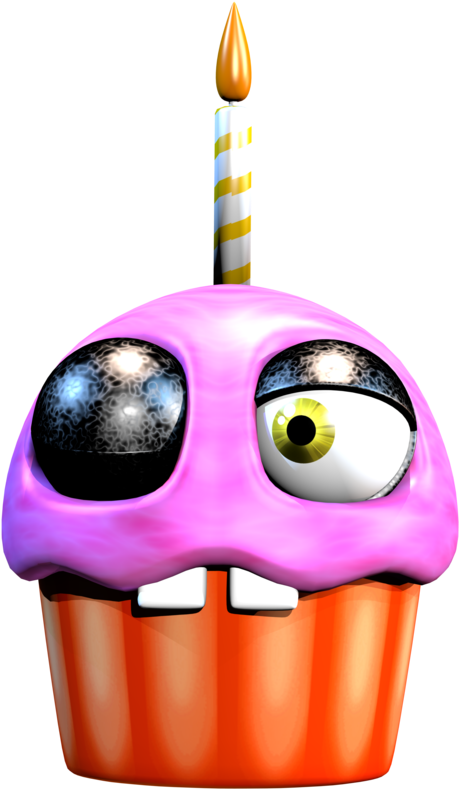 Fnaf 1 Cupcake Render - Birthday Cake (894x894)
