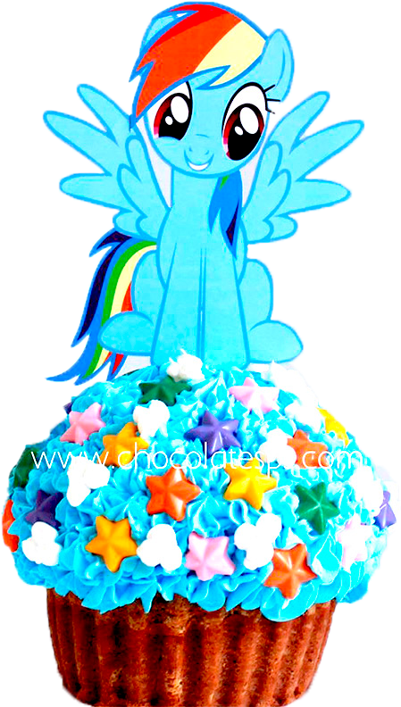 Cupcake Gigante, My Little Pony - Rainbow Dash Transparent (800x800)