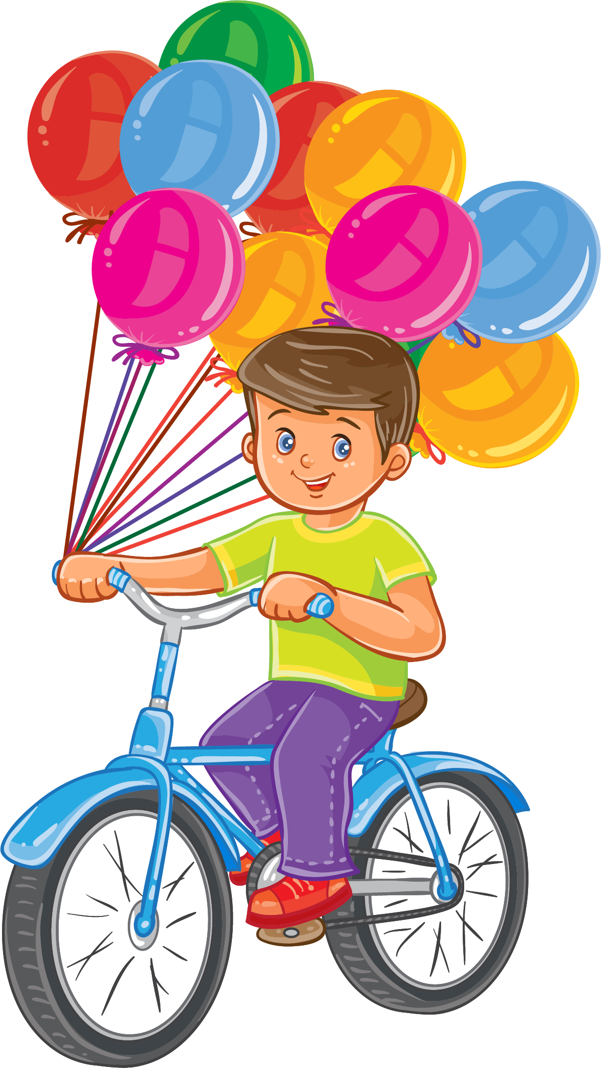 Bicycle Cycling Illustration - Çocuk Bisikleti Vektörel (1195x2121)