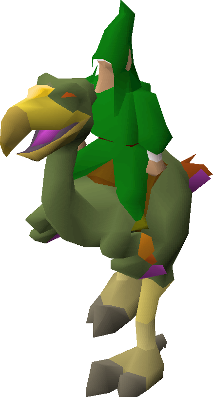 Mounted Terrorbird Gnome - Terrorbird Runescape (437x814)