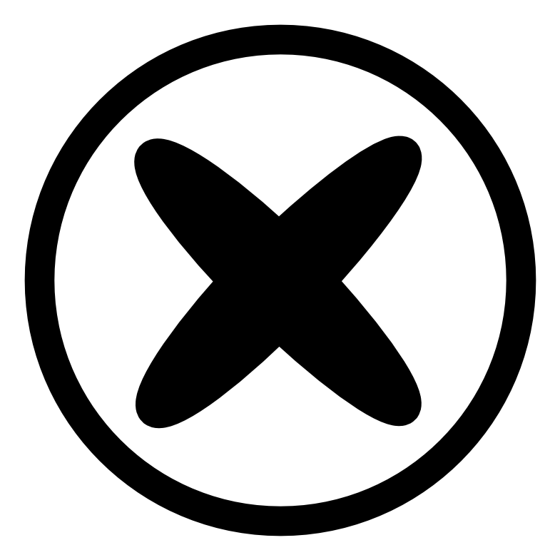 Clipart - Mono Gnome-error - Error Clipart Black And White (2400x2400)