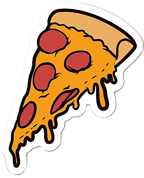 Pizza Emoji Emojis Emojisticker Emojiwhatsapp Emojiedit - Pizza Slice Cartoon (460x566)