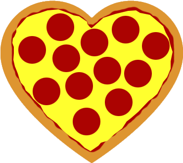 Pizza Emoji Stickers Messages Sticker-10 - Heart (408x408)